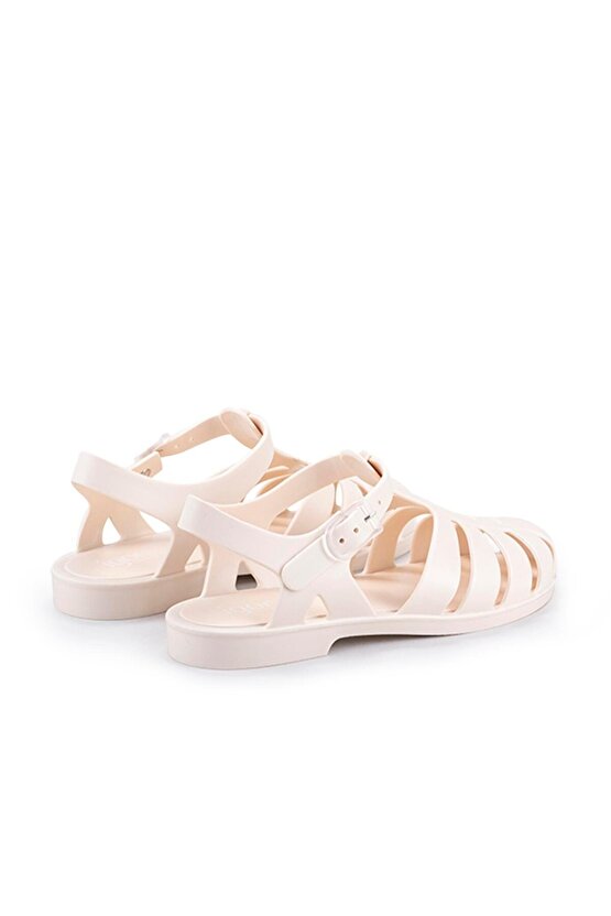 Sandalet Mat Fildişi