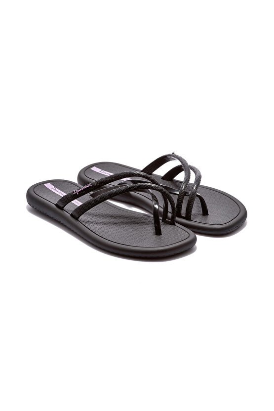 Meu Sol Rasteria Kadın Parmak Arası Terlik Siyah 3742