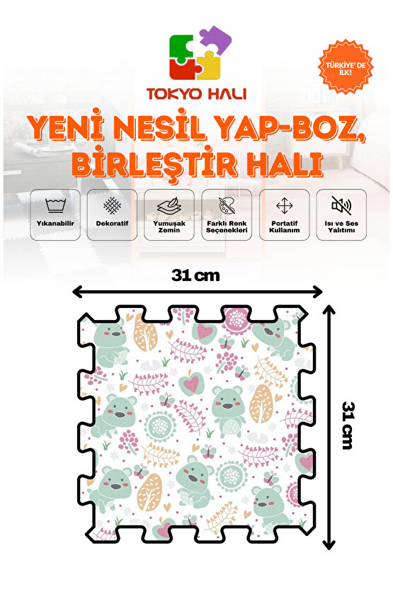 Puzzle Halı Kendi Tasarımını Oluştur Yapboz Halı Baskılı Halı