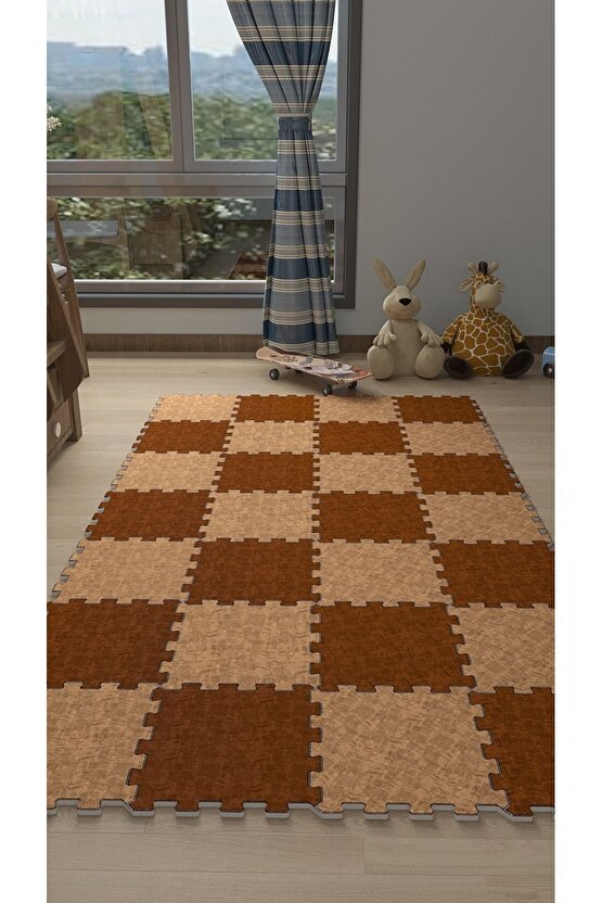 Makinede Yıkanabilen Yumuşak Bebek Çocuk Odası Sı Thc24 | Yapboz Halı | Puzzle Halı