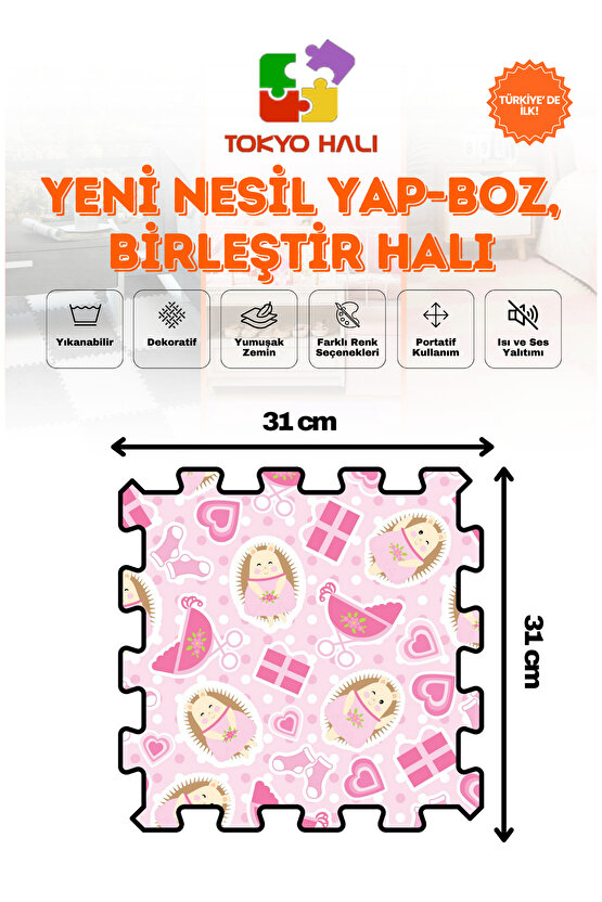 Puzzle Halı, Kendi Tasarımını Oluştur, Yapboz Halı, Baskılı Halı