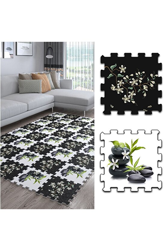 Yıkanabilir Büyük Küçük Salon Halısı Ths2 | Yapboz Halı | Puzzle Halı
