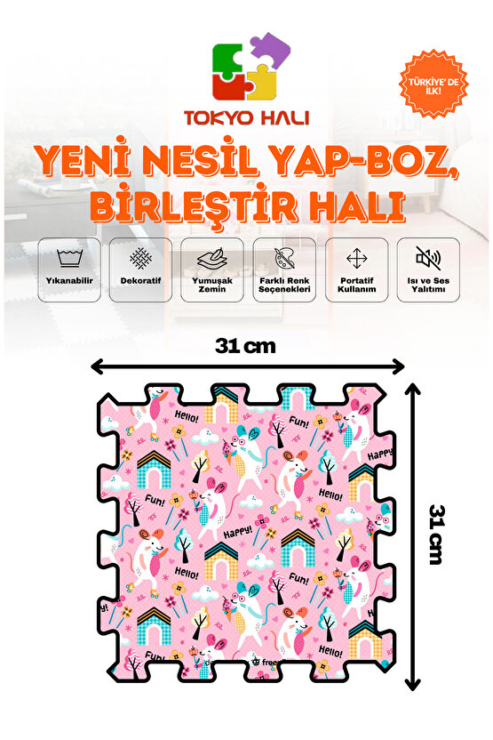 Puzzle Halı, Kendi Tasarımını Oluştur, Yapboz Halı, Baskılı Halı