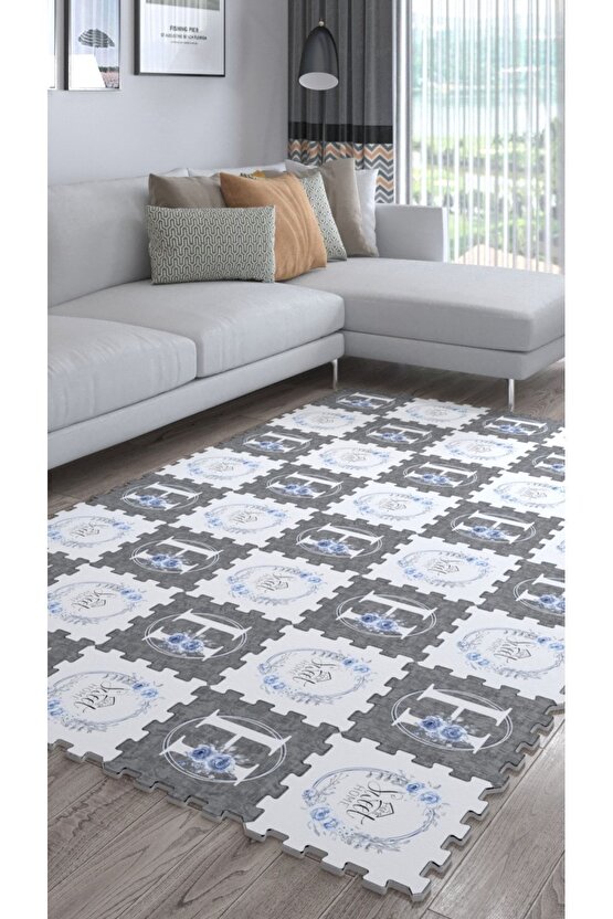 Yıkanabilir Büyük Yumuşak Salon Halısı Ths15 | Yapboz Halı | Puzzle Halı