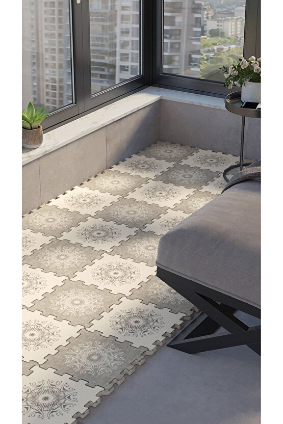Küçük Dekoratif Balkon Halısı Thb12 | Yapboz Halı | Puzzle Halı