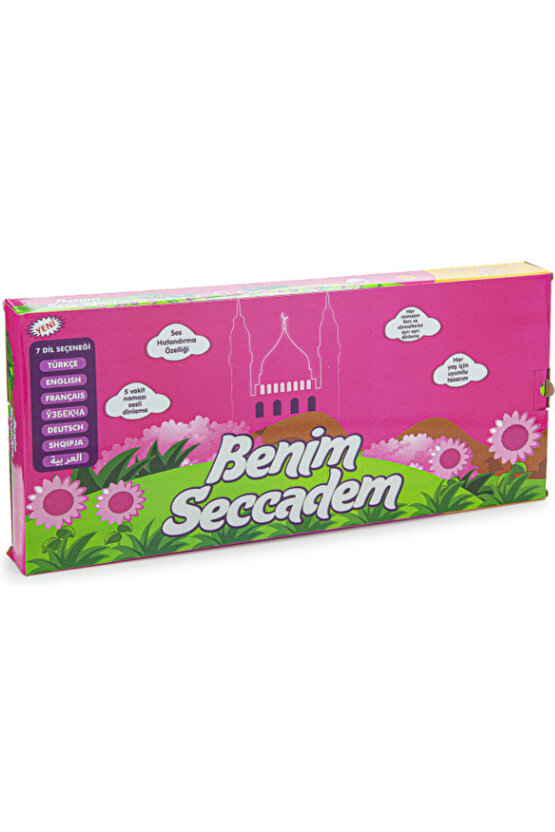 BENİM SECCADEM-ÇOCUKLAR İÇİN SESLİ KONUŞAN NAMAZ KILDIRAN SECCADE (PEMBE) TAM NAMAZ HOCASI HEDİYELİ!