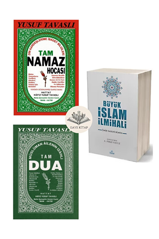 Tam Dua - Tam Namaz - Büyük İslam İlmihali ( 3 Kitap Set Karton Kapak )