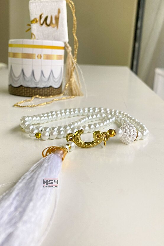 10 Adet Kabe Desenli Mini Kutu Tesbih Seti Hediyelik