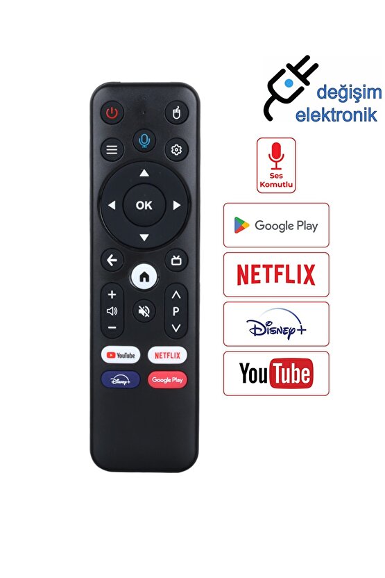 Fobem Vision Pro Android Box Kumandası Ses Komutlu