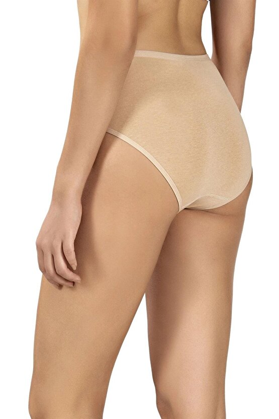 Kadın Pamuklu Likralı Yüksek Bel Külot 652- 6 Adet