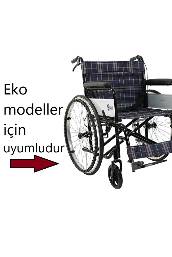 Tekerlekli Sandalye Arka Tekerlek - Komple Jantlı - 24 inç