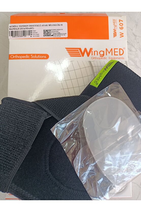W607Tendon Destekli Ayak Bileklik  Topukluk Siyah Standart Beden