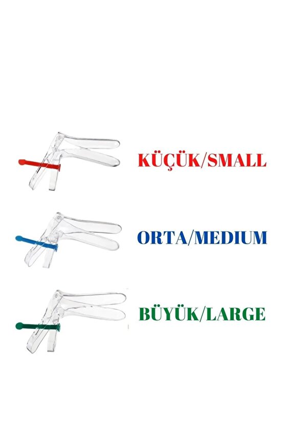 Vaginal Speculum SML - Vajinal Spekülüm 3lü Paket