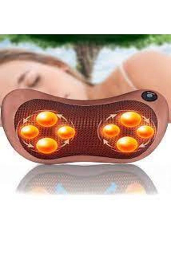 Car Home 8 Toplu Ovmalı Masaj Yastığı Aleti Tüm Vücut Ayak Boyun Bacak Bel Ve Sırt Için