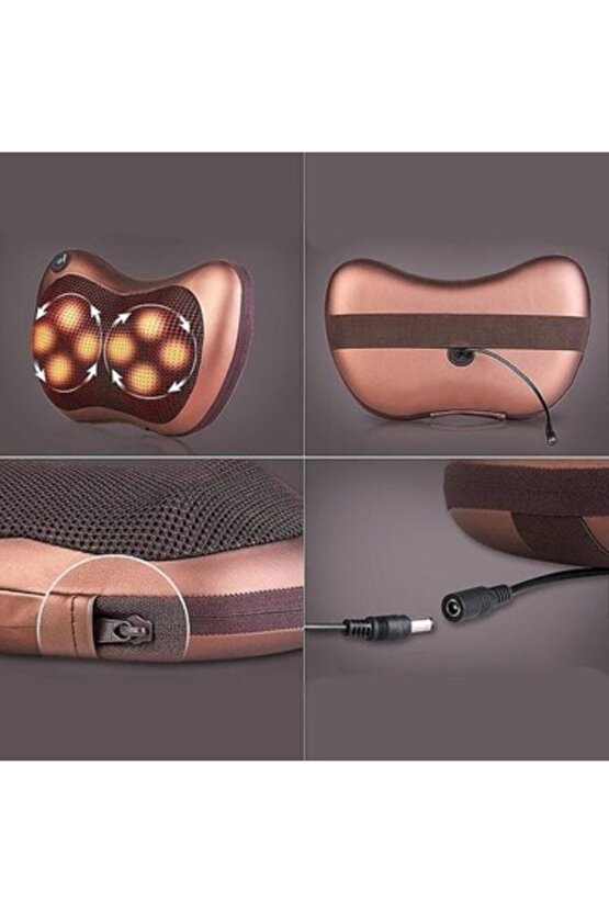 Car Home 8 Toplu Ovmalı Masaj Yastığı Aleti Tüm Vücut Ayak Boyun Bacak Bel Ve Sırt Için