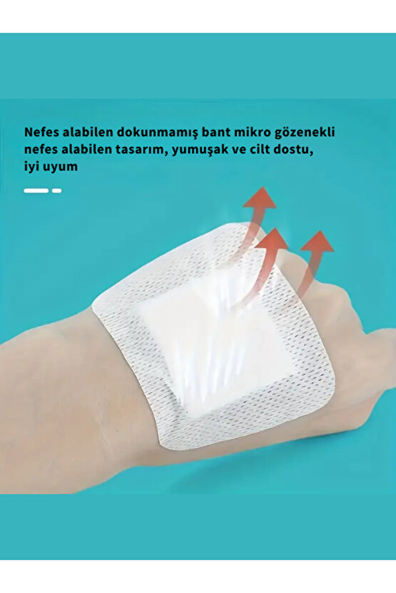 Nonwoven Steril Pedli Esnek Yara Örtüsü 9cm X 10cm Tekli Steril Paket 25li Kutu