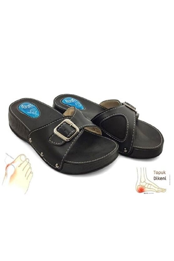 Silikon Jelli Ortopedik Topuk Dikeni Terliği Siyah 063 Vixen-1