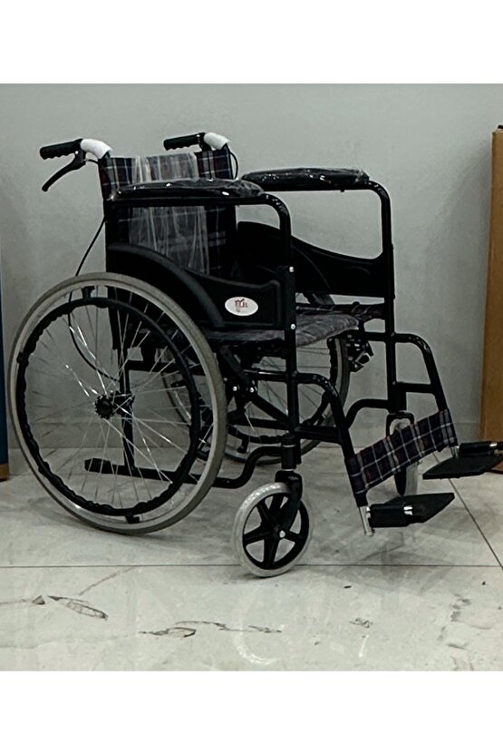 Wipperman Marka Tekerlekli Sandalye Hasta Transfer Manuel Katlanabilir Sandalye Hasta Bakım