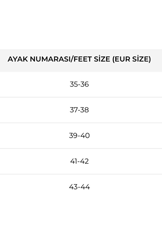 Ark Destekli Kauçuk Tabanlık 43