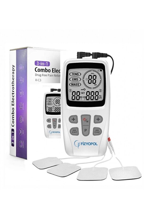 Dijital Tens Cihazı Ems Masaj Aleti  2 Kanallı