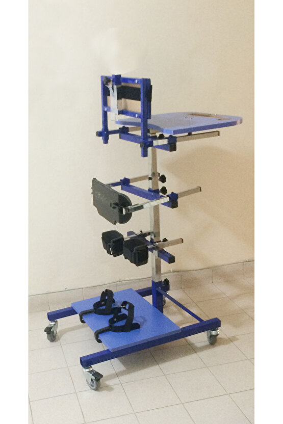 Ortopedi Ayakta Durma Masası ( GÖVDE DESTEKLİ) SMALL : 80-130 CM) Multi Ayarlanabilir