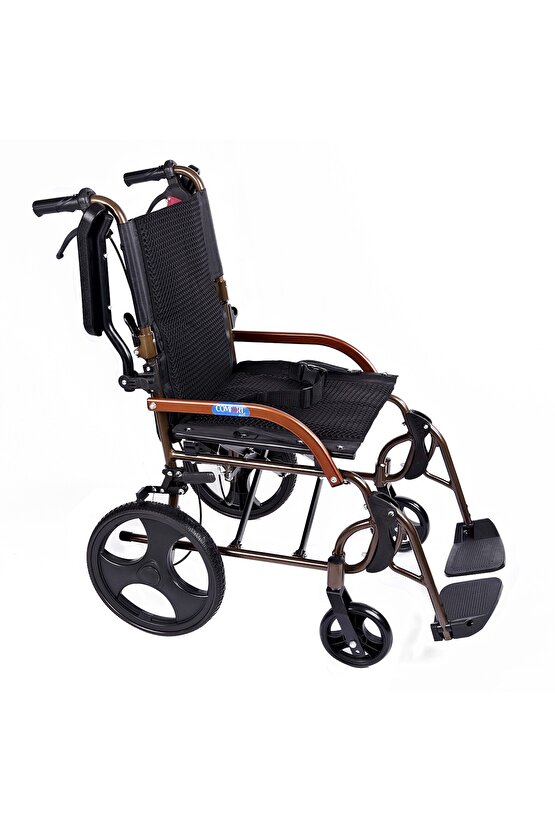 GK863LABJ-12 Jet Black Transfer Alüminyum Tekerlekli Sandalye