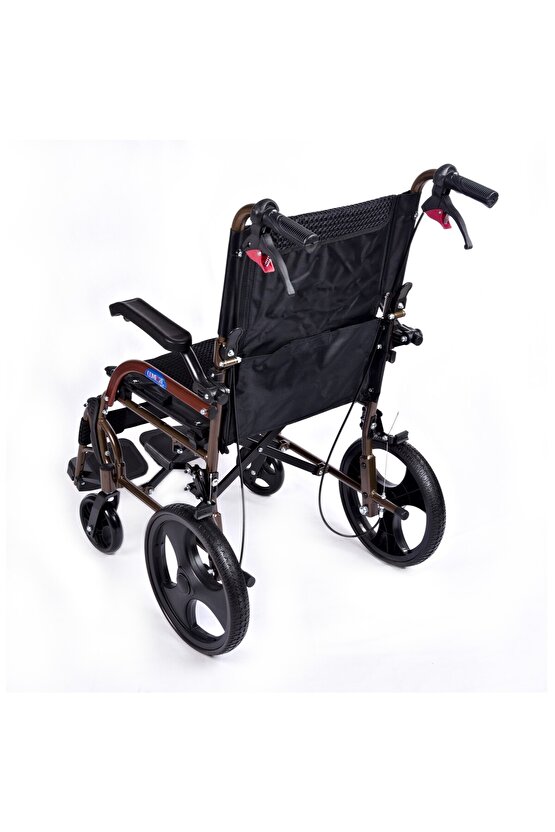 GK863LABJ-12 Jet Black Transfer Alüminyum Tekerlekli Sandalye