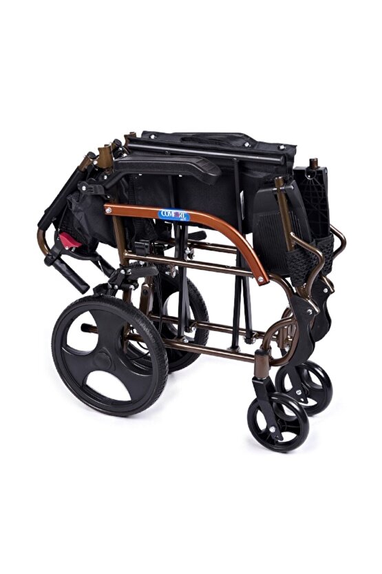 GK863LABJ-12 Jet Black Transfer Alüminyum Tekerlekli Sandalye