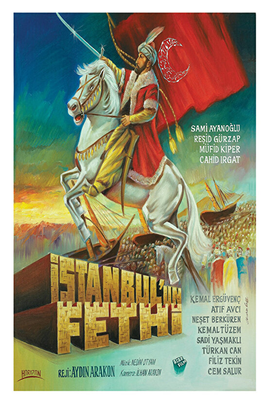 İstanbulun Fethi (1951) ( İbrahim ENEZ ) Koleksiyonu ( Lisanslı Ürün ) Posteri