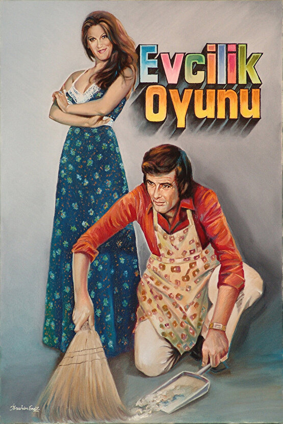 Evcilik Oyunu (1975) ( İbrahim ENEZ ) Koleksiyonu ( Lisanslı Ürün ) Posteri