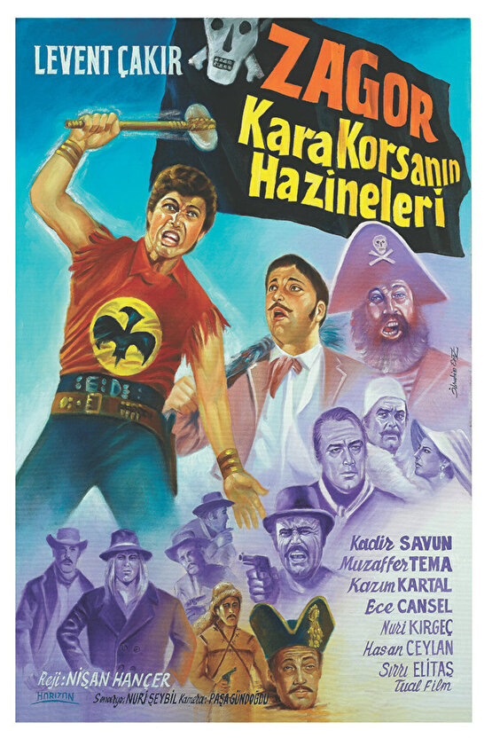 Zagor Kara Korsanın Hazineleri (1971) ( İbrahim ENEZ ) Koleksiyonu ( Lisanslı Ürün ) Posteri
