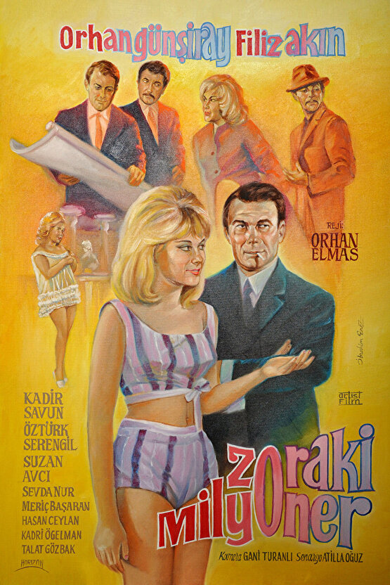 Zoraki Milyoner (1962) ( İbrahim ENEZ ) Koleksiyonu ( Lisanslı Ürün ) Posteri