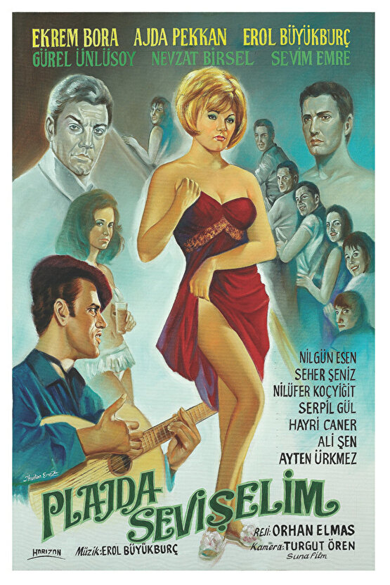 Plajda Sevişelim (1964) ( İbrahim ENEZ ) Koleksiyonu ( Lisanslı Ürün ) Posteri