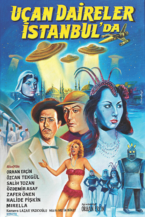 Uçan Daireler Istanbulda (1955) ( İbrahim ENEZ ) Koleksiyonu ( Lisanslı Ürün ) Posteri