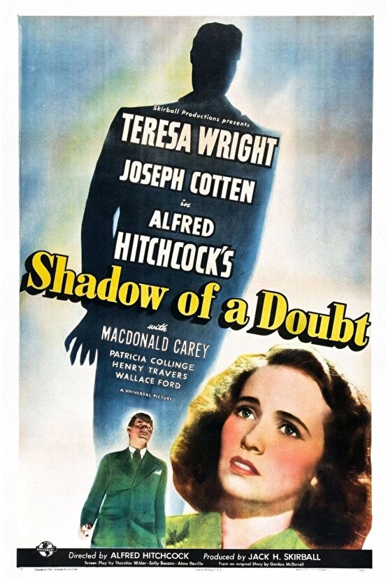 Shadow of a Doubt (1943) 002 AFİŞ - POSTER