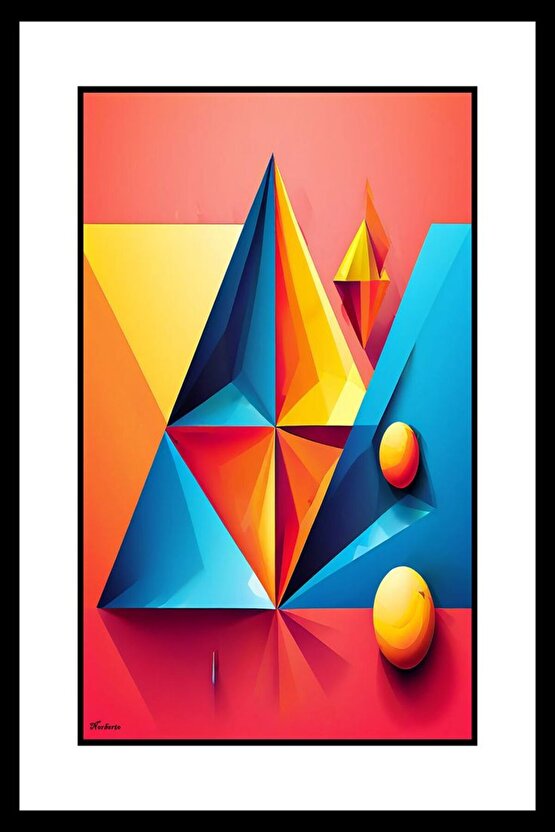 Soyut Şekil Digital Art ( ÇERÇEVESİZ - ÇERÇEVE YOKTUR ) ( ULTRA HD ) FOLYO AFİŞ - POSTER