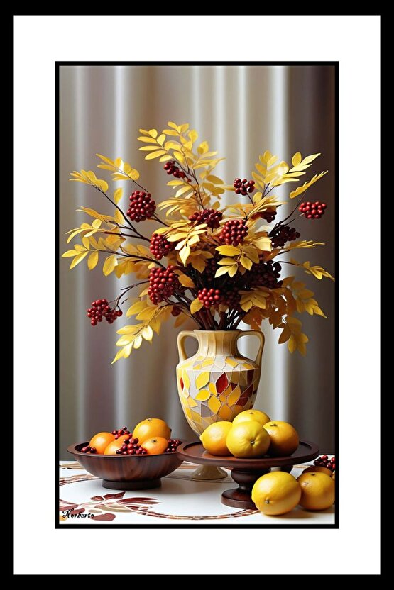 Yılbaşı Çiçeği Digital Art ( ÇERÇEVESİZ - ÇERÇEVE YOKTUR ) ( ULTRA HD ) FOLYO AFİŞ - POSTER