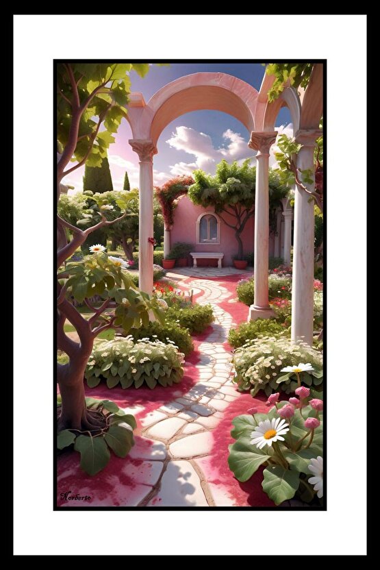 Babil Bahçeleri Digital Art ( ÇERÇEVESİZ - ÇERÇEVE YOKTUR ) ( ULTRA HD ) FOLYO AFİŞ - POSTER