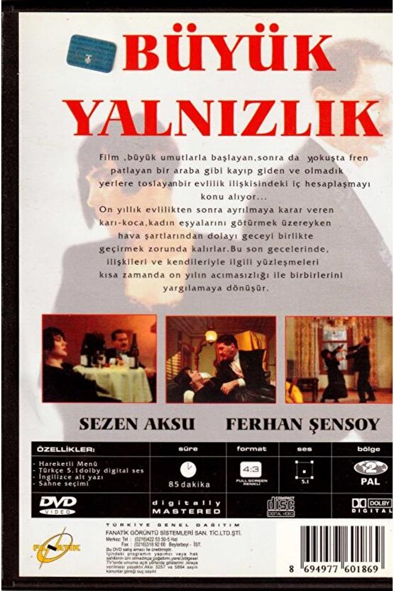 Büyük Yalnızlık ( DVD ) Ambalajında