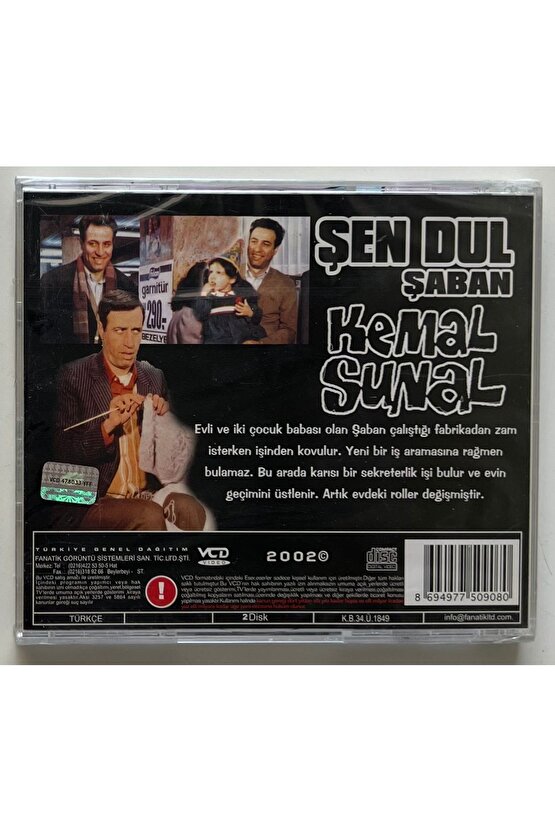 Kemal Sunal Şen Dul Şaban Cd (Jelatininde Sıfır Orjnal Dönem Baskı Vcd)