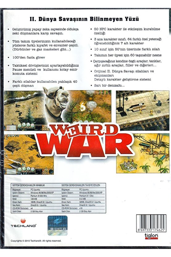 Weird War ( Ambalajında ) PC - DVD ROM - Bilgisayar Oyunu
