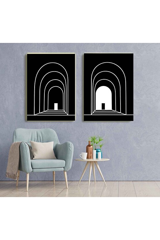 Matisse - Sanat - Soyut - Doğa - Ev - Yaşam ( 2 Li Çerçevesiz ) Poster - Afiş - Tablo NNHT479