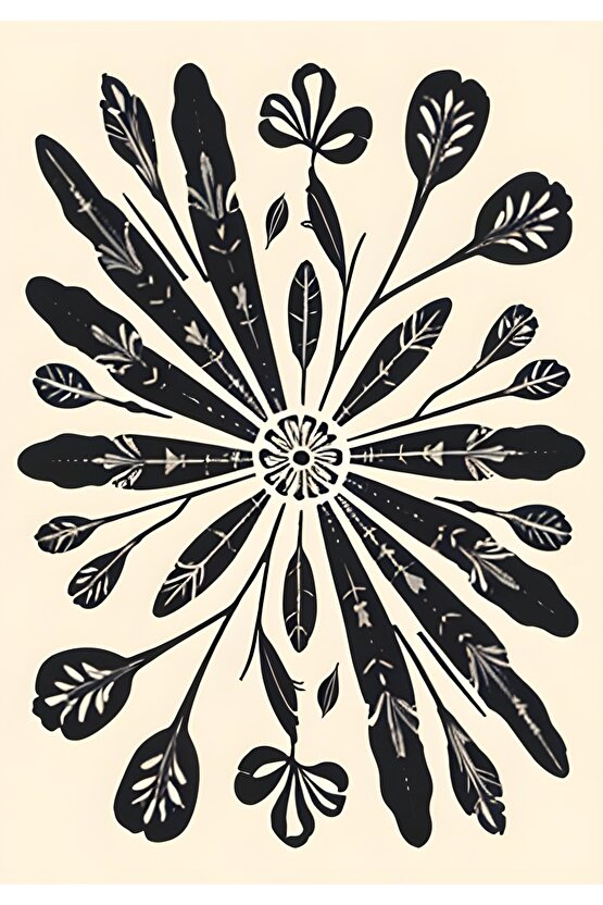 Matisse - Boho - Art Deco - Soyut - Doğa ( 3 lü Çerçevesiz ) Poster - Afiş - Tablo KR2C01114