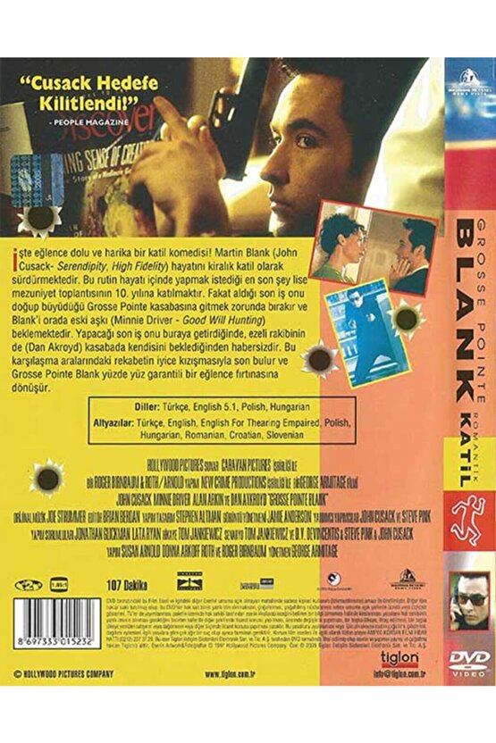 Grosse Point Blank - Romantik Katil Dvd- Türkçe Dublaj