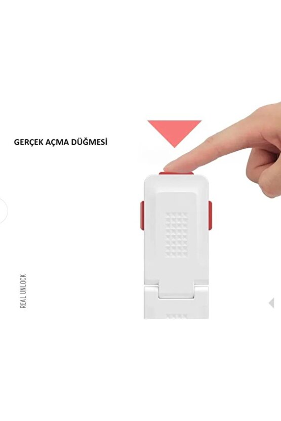 Play Safe Diamond Extra Dayanaklı Sağ Açılı Dolap Kilidi Beyaz