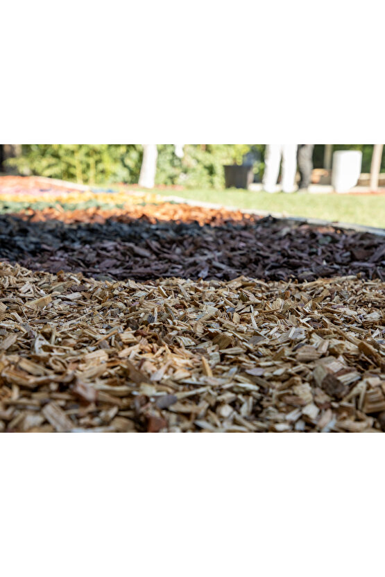 Dekoratif Natural Doğal Malç 25-65 mm 40 Litre Ağaç Kabuğu Ağaç Yongası Bahçe Dekor Peyzaj