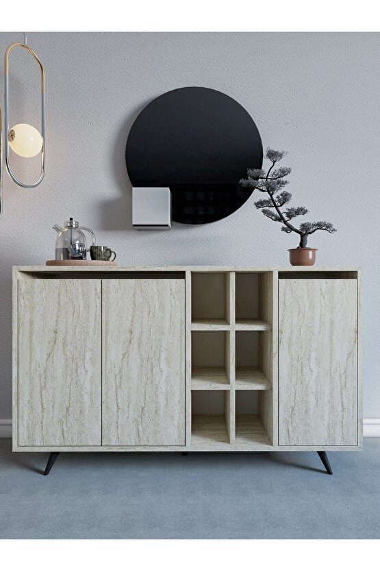 Seria Konsol, Kahve Köşesi, Çok Amaçlı Dolap Traverten