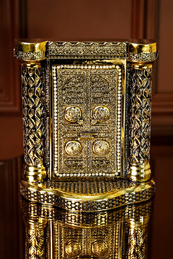 Kurumsal Hediye Dini Manevi Islami Dekoratif Biblo Masaüstü Hediyelik Obje Sütunlu Kabe Kapısı Süs