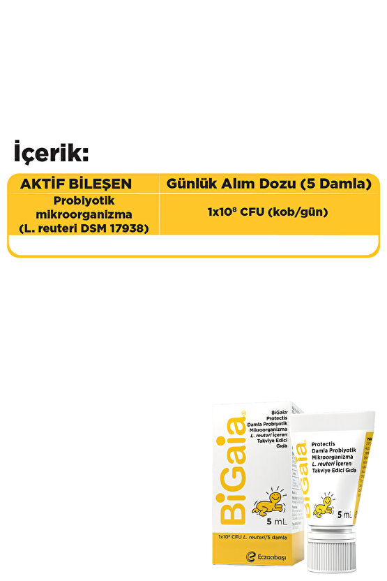 Probiyotik Damla 5 ml - 1 Aylık Kullanım - Sindirim Sistemi