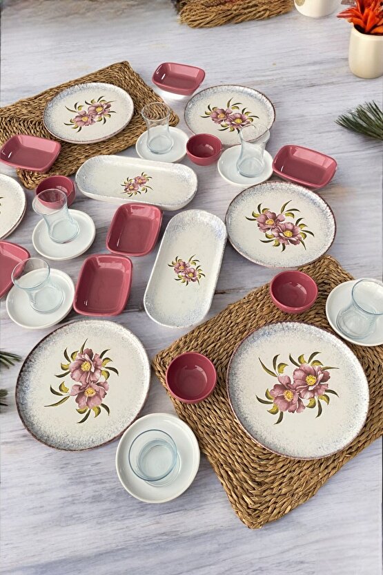 Polya 30 Parça 6 Kişilik Kahvaltı Takımı